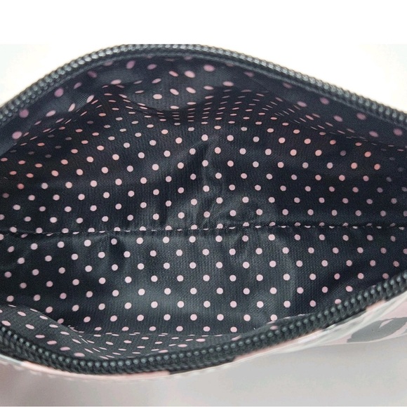 Victoria's Secret Pink and Black Graphic Makeup Pouch - Picture 6 of 8
